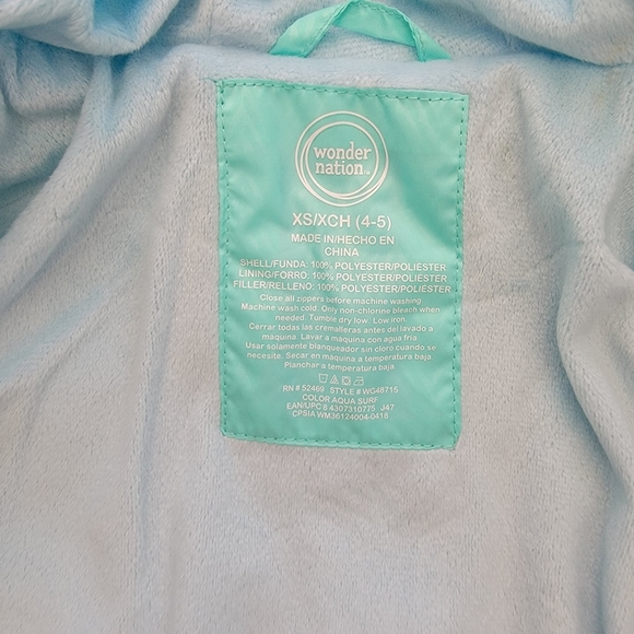 Hooded Puffer Coat Jacket Size XS (4-5) - Picture 7 of 10